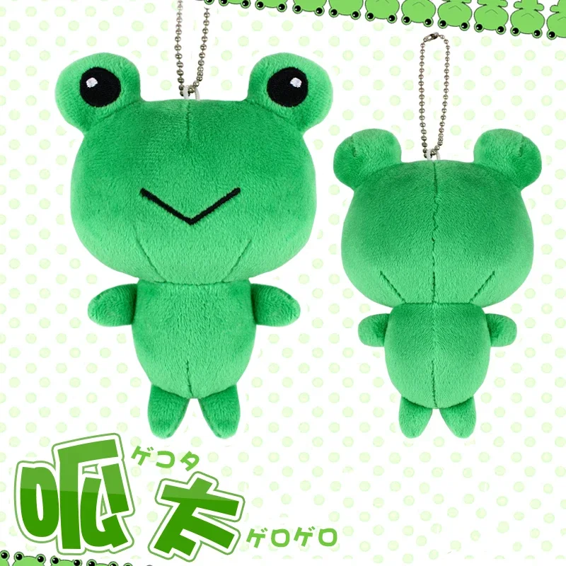 Anime Misaka Mikoto Kawaii Gekota Cosplay Plush Stuffed Keychain Cartoon Animal Mini Frog Plushies Toy Figures Keyring Fans Gift