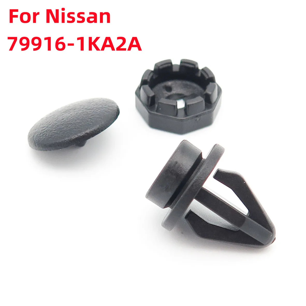 

2PCS Parcel Shelf Plastic Button Clips For Nissan Juke F15 Rear Clip To Bootlid