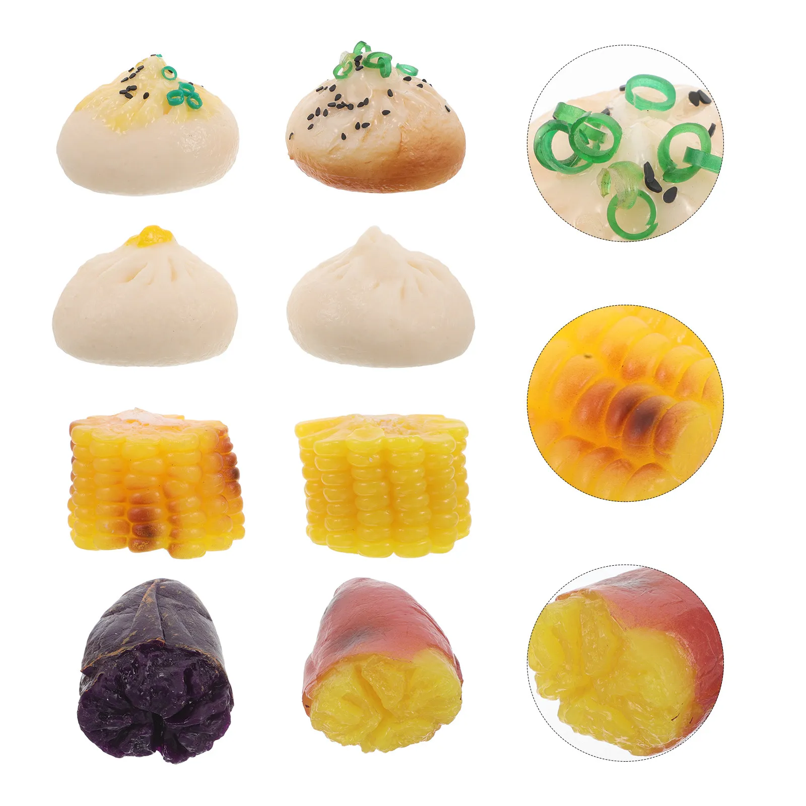 8pcs-realistic-breakfast-simulation-food-set-kitchen-play-steamed-stuffed-bun-sweet-potato-corn-decorative-party-props-lifelike