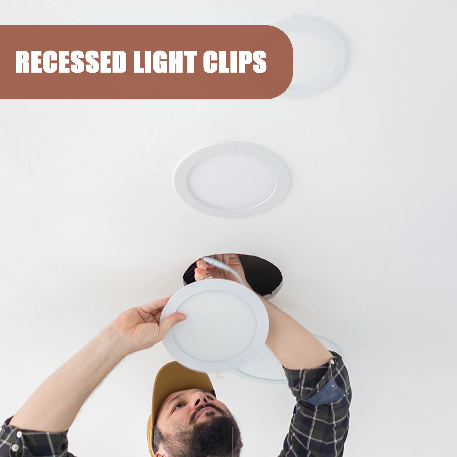 

8 шт. встраиваемые зажимы для светильников, надежные пружинные зажимы для модернизации потолочного светильника, крепления потолочных панелей, зажимы для ламп