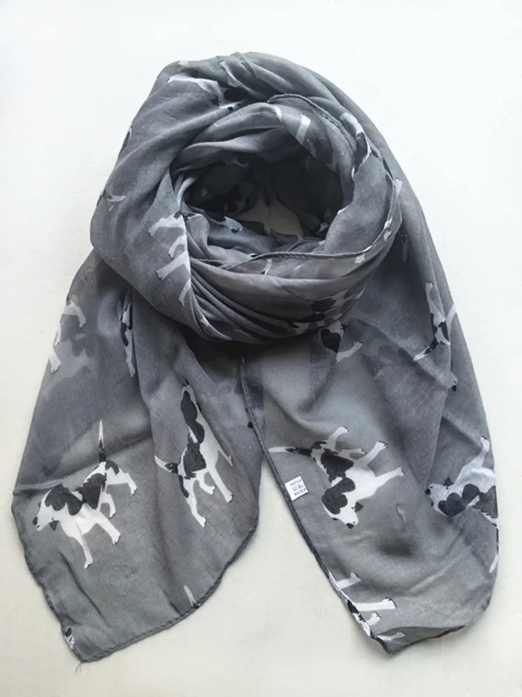 Fashion foulard femme hijab Animal Dachshund Dog Print Scarf Pashmina Women Scarves Gift headscarf pañuelo cuello mujer
