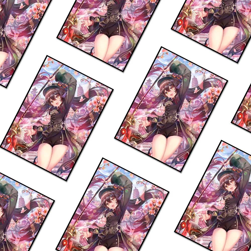 60 peças 66x91mm arte anime mangas de cartão para cartão mgt carregamento superior jogo de tabuleiro protetor de cartão interno para cartões tcg/ptcg