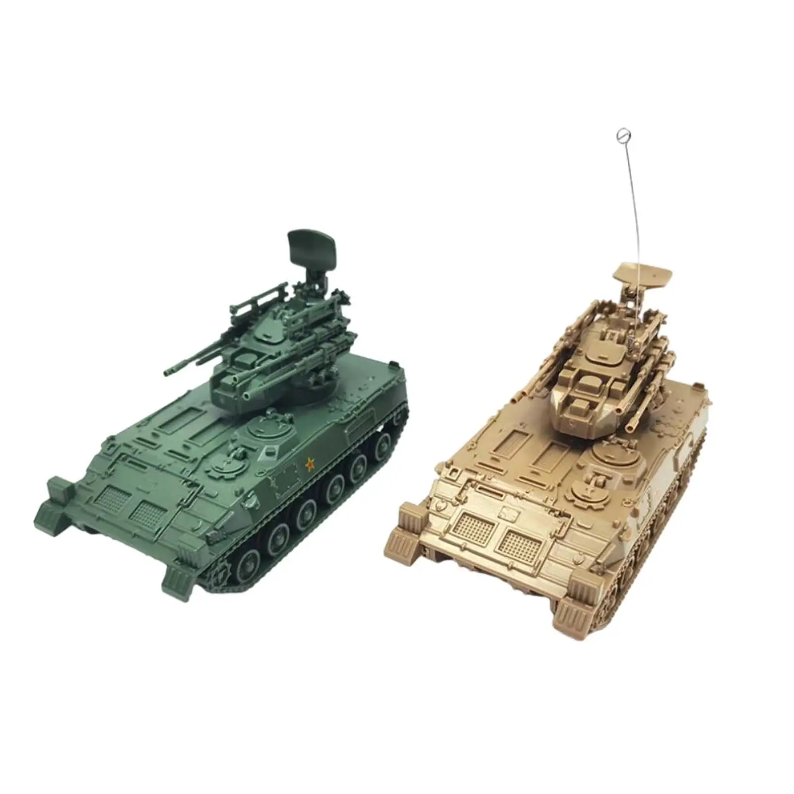 2 szt. 1:72 w skali 4D Model czołgu do samodzielnego montażu, zestaw, Tank, zabawki do dekoracji na przyjęcie, upominki na stół