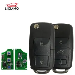 LIXIANG Buttons 434MHz Car Remote Key For Golf Beetle Passat Lupo Bora Flip Folding key with ID48 Chip 1J0959753A