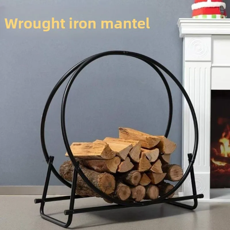 Wrought iron mantel hotel bed and breakfast bonfire party, firewood stand, kitchen wood rack, outdoor firewood trolley