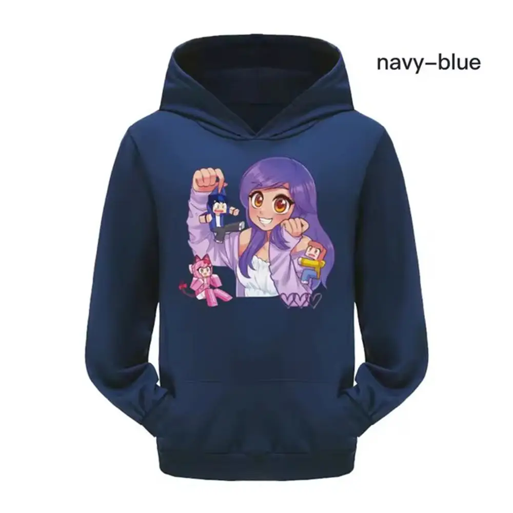 Sudadera con capucha de Anime Aphmau para niños, sudaderas con capucha de dibujos animados para bebés, abrigos de moda para niños, ropa para niños, otoño