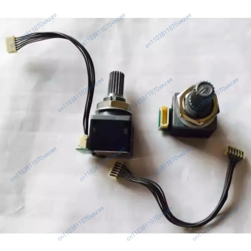 1pcs encoder with switch, unlimited rotation, 16 steps, 6 wires with plug