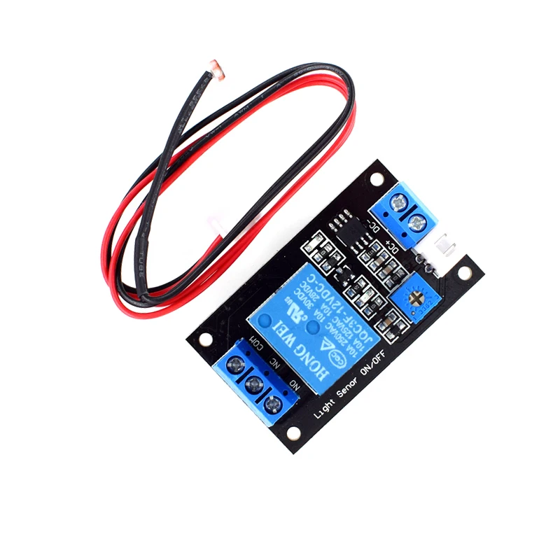 DC 5V 12V 24V 10A Light Control Switch Photoresistor Resistor Relay Module Detection Sensor Brightness Automatic Control Module