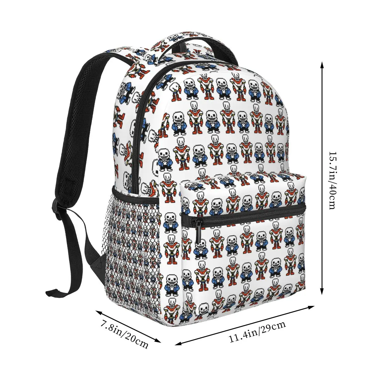 Undertale Sans And Papyrus Backpack Student Boys Girls BookBag Kids School Bag Computer Shoulder Bags for Men Women