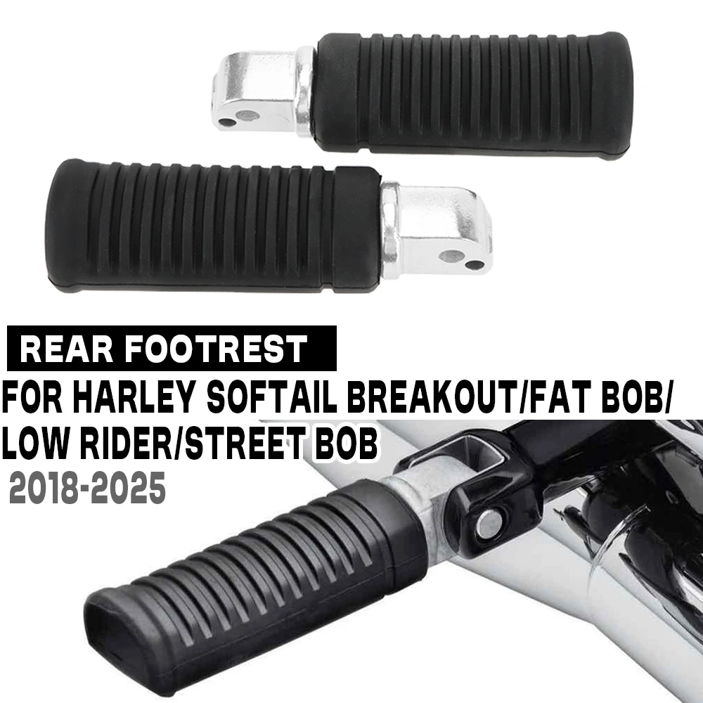 

For Harley Deluxe Street Bob Sport Glide Softail Breakout Fat Boy Heritage Motorcycle Rear Footrest Passenger Footpegs Bracket