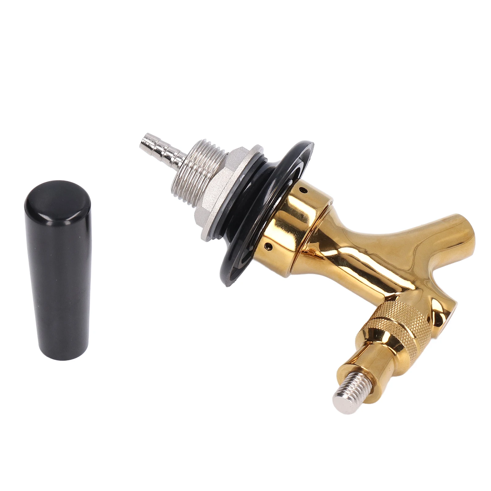 Beer Faucet Stainless Steel Brass Non Adjustable Beer Keg Tap for Bars Restaurants Hotels