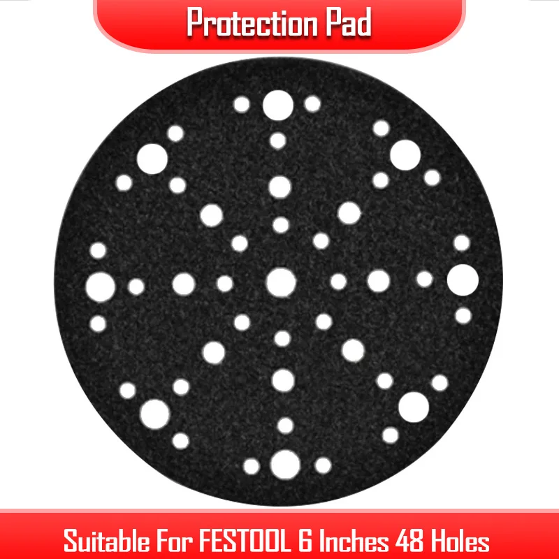 

Protection Pad Tray Pad for Dry Grinding Machine Suitable for FESTOOL 6 Inches 48 Holes Sandpaper Machine