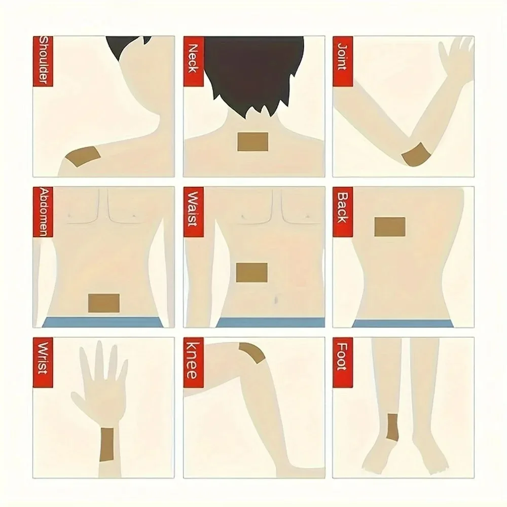 50/100pcs heating patch, suitable for neck, shoulders, back, knees, abdomen warm heating, portable