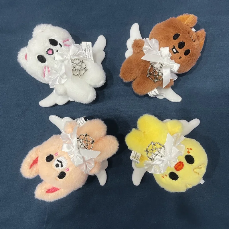 Neues Stray Kids Mini Tier Plüschtier Engel Weiße Flügel Umhang SKZOO Niedlicher Plüschanhänger Thanksgiving Geschenk