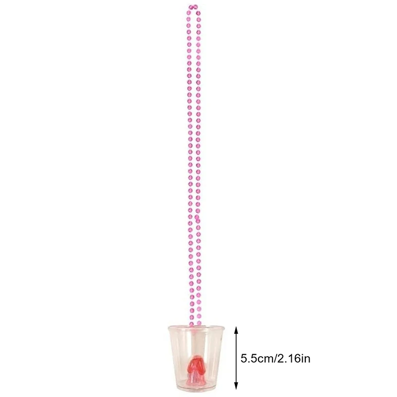 NEW Bride To Be Plastic Drinking Cup Necklace Bachelorette Party Supplies Willy Shape Shot Bridal Shower Hen Night Decoration