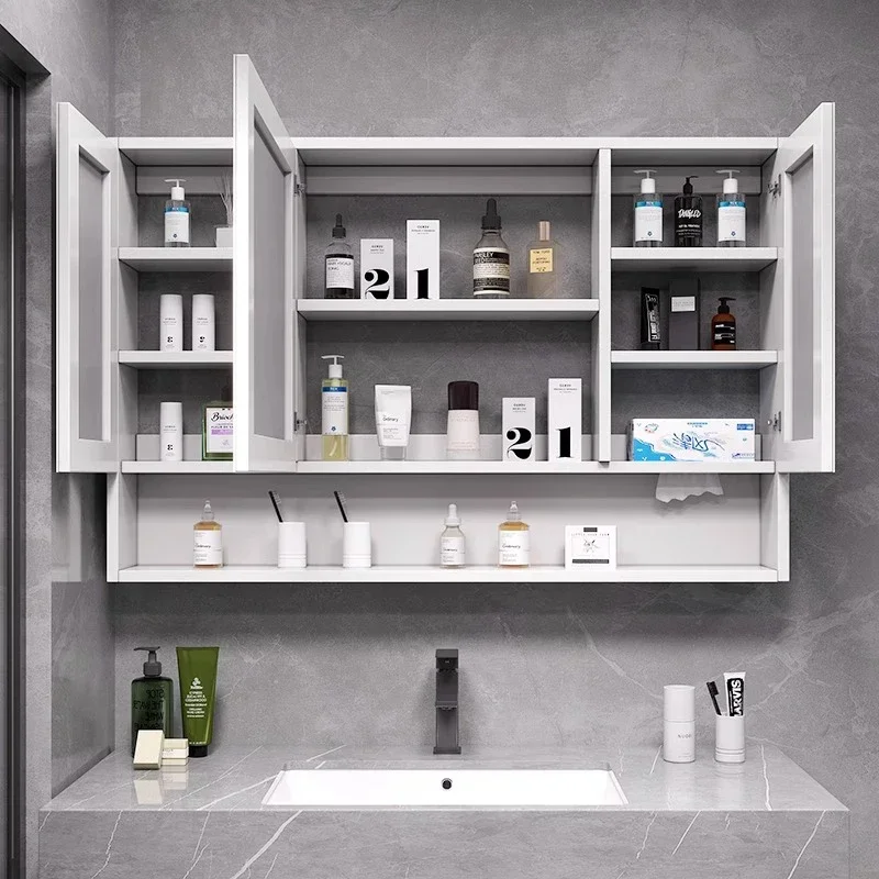 Nordic Intelligent Bathroom Cabinets Multifunctional Touch Bathroom Cabinets Defogging Home Furniture Compartiment HBMC