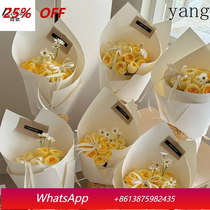 

YJQ 4pcs dopamine color modeling paper thickened hard cardboard flower wrap flower paper diy