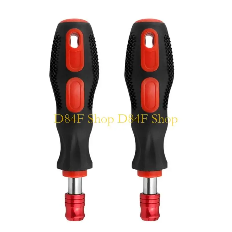 D84F 1/4 (6.35mm) Ratchet Screwdriver Bit Holder Multifunction Bit Driver