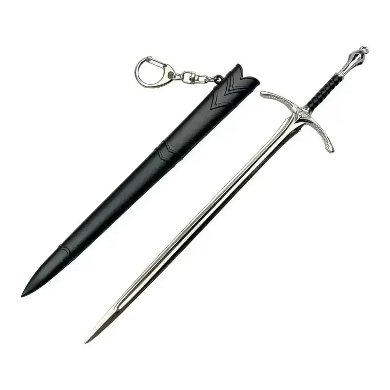 22cm Rings Anime Figure The Gandalf Glamdring Sword Movies Peripheral Medieval Model Keychains Ornament Crafts Ornament Gift