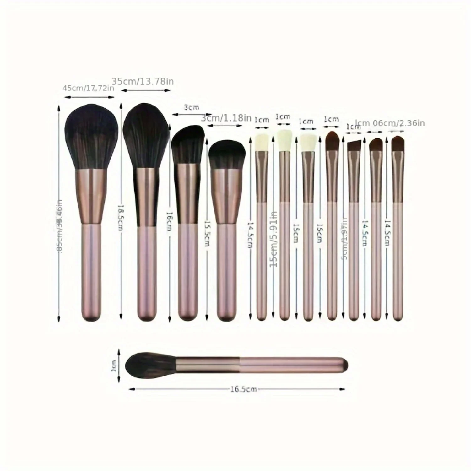 

13PCS Makeup Brush Set Eyeshadow Face Foundation Brushes