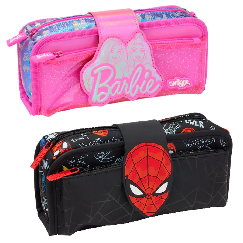 Serie Smiggle australiana stampa Spider-Man custodia per penna con fibbia per bambini borsa per penna di grande capacità per studenti regalo per