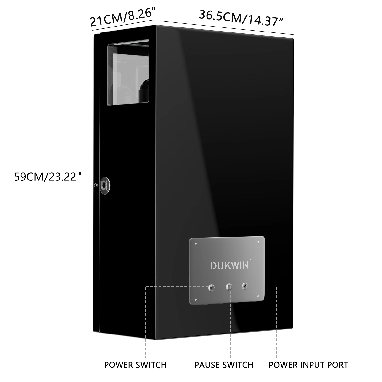 Enrolador de relógio com impressão digital, luxo, automático, 9 relógios, caixa segura, controle de toque e luz de fundo interior, armazenamento de relógios