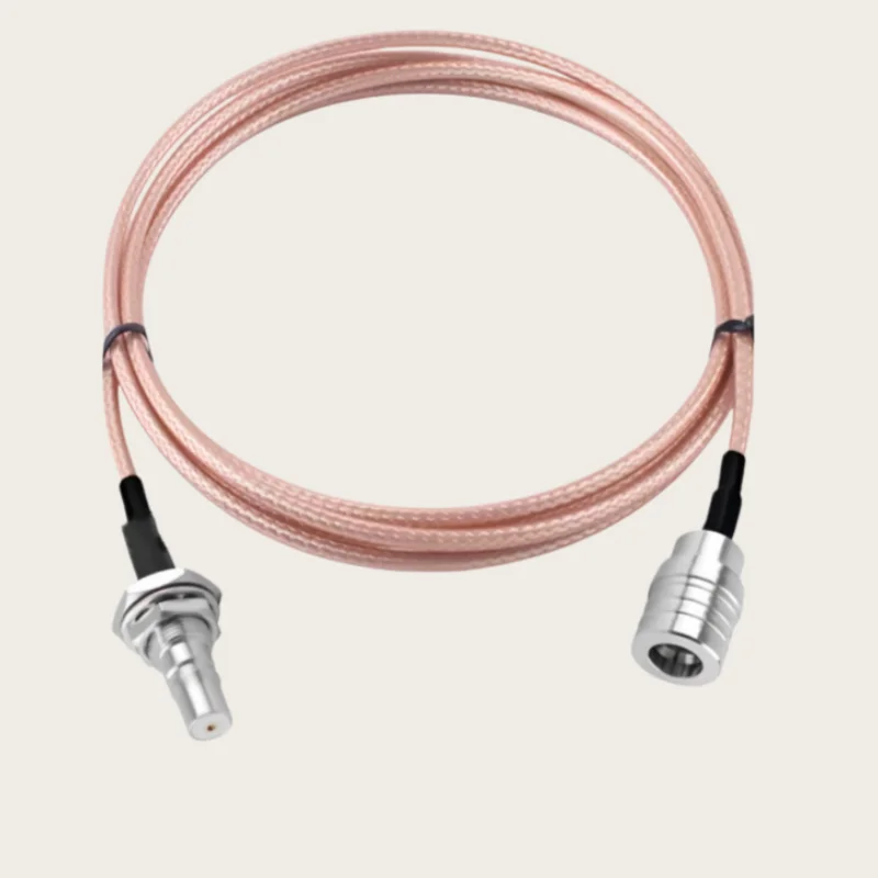 RG316 QMA Male to QMA Female Waterproof Bulkhead Jack 50 Ohm Low Loss RF Coaxial Jumper Cable