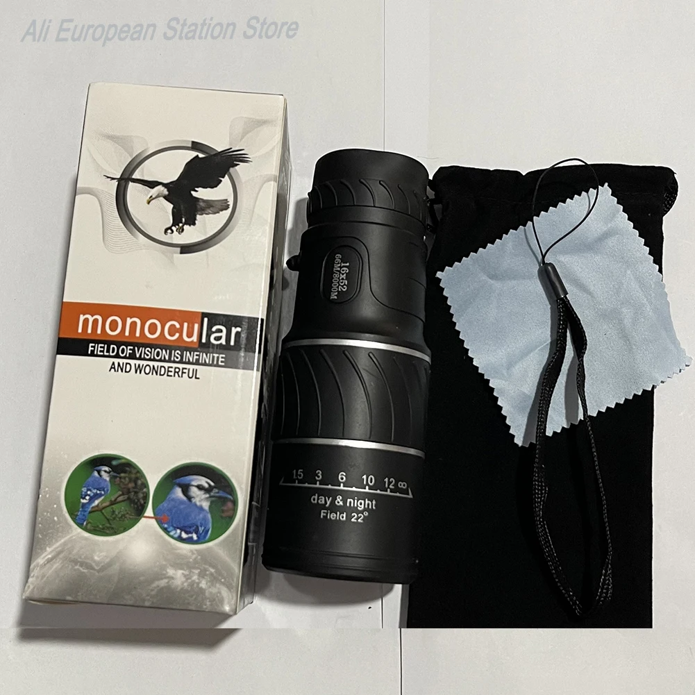 16X52 أحادي تلسكوب عدسة بصرية عالية الوضوح مفيد البصريات نطاق التركيز المزدوج التكبير 16X مجهر للصيد في الهواء الطلق مخيم #5