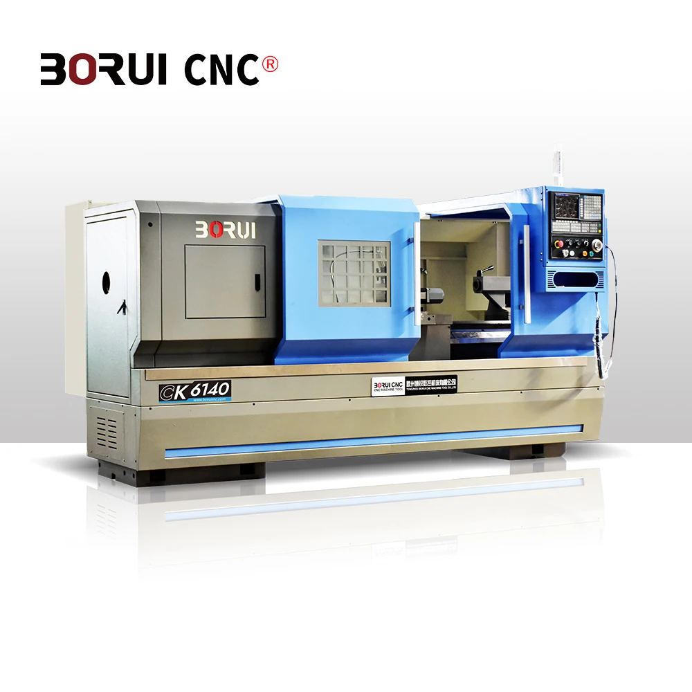 BORUI CK6140 2 Axis Controller Flat Bed CNC Metal Lathe Hine