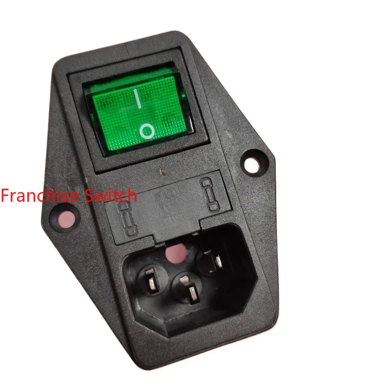 

10PCS AC product type three-in-one double insurance green light switch medical power socket G808