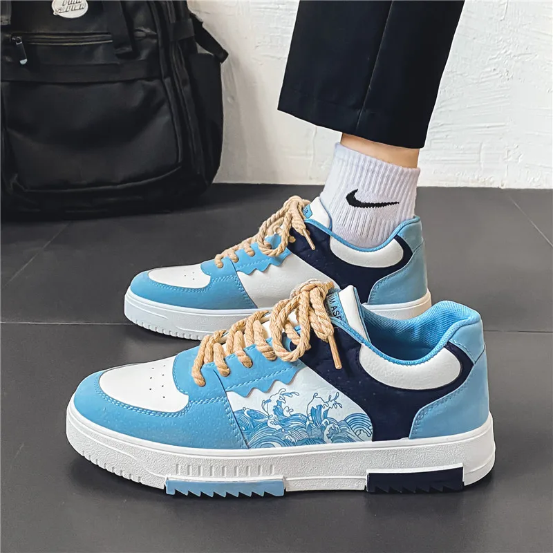 Boys Outdoor Sneakers 2024 New Arrival Male Platform Shoes Comfortable Teenager Students Sports Shoes Man Causal Footwear