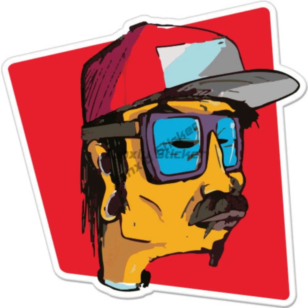 

Dude Funny Old School Car Bumper Sticker Decal Adventure Motorcycle Stickers Pvc Accessories