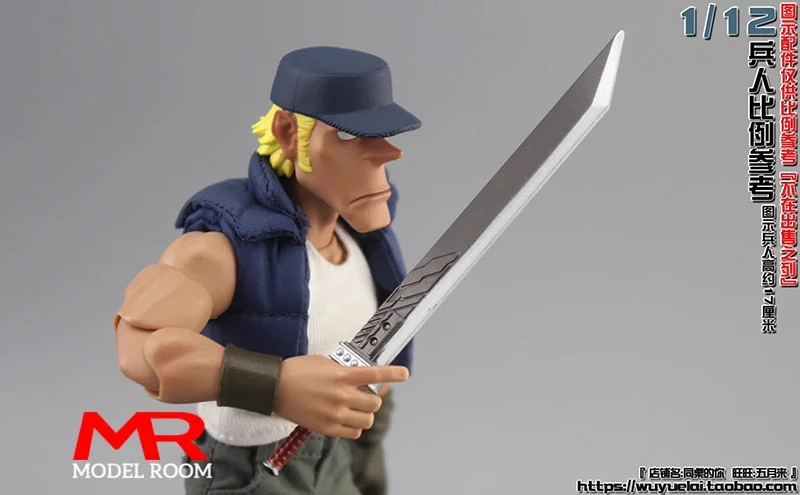 Épée de samouraï soldat, échelle 1/12, modèle sabre, jouet, accessoires de scène, accessoires adaptés à 6 pouces, figurine d'action masculine et féminine, poupées corporelles