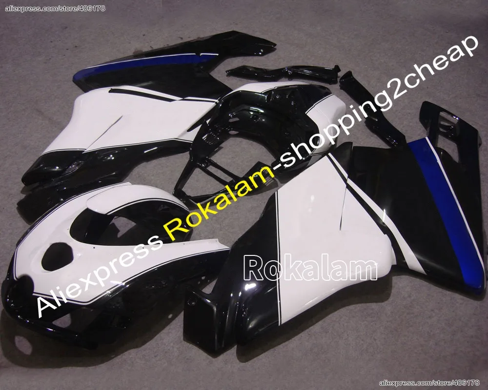 

For Ducati Fairing Kits 999s 749s 2005 2006 999 749 05 06 ABS Black White Bodywork Fairings Parts (Injection Molding)