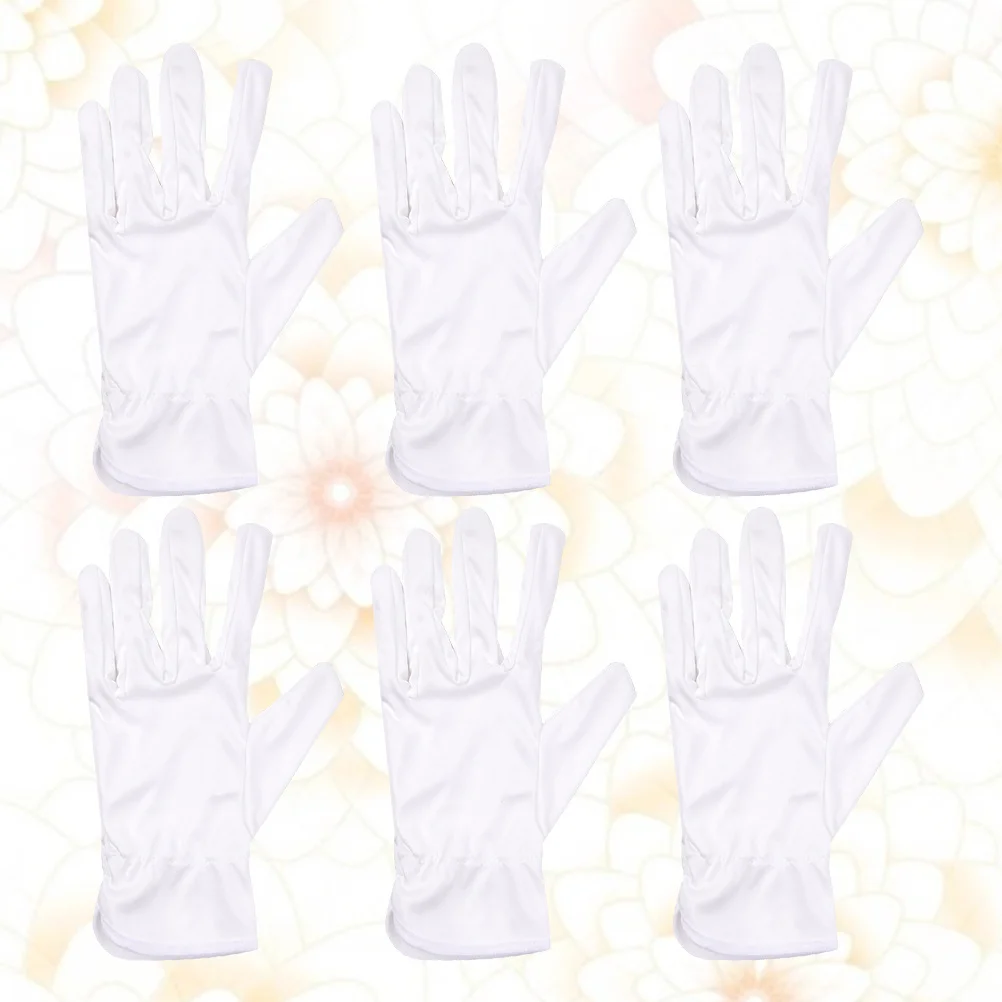 

10Pair Dust-Free Microfiber Work Gloves Lightweight Protective Gloves for Industrial Labor Gardening Coin Picture Handling