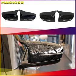 Bright Black Side Wing Rearview Mirror Cover Caps For BMW 3 5 G11 G20 330i 330d 340i G30 530d 530i 520d 525i G32 2019 2020