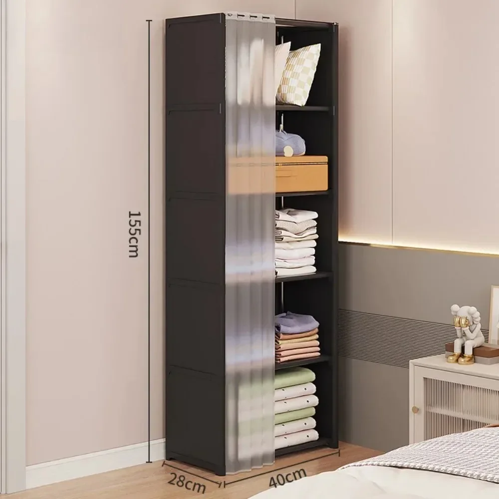 Multipurpose Wardrobe Dustproof Storage Rack High Capacity Organization Shelves Furniture Closet Cabinet Simple Cloth Wardrobe