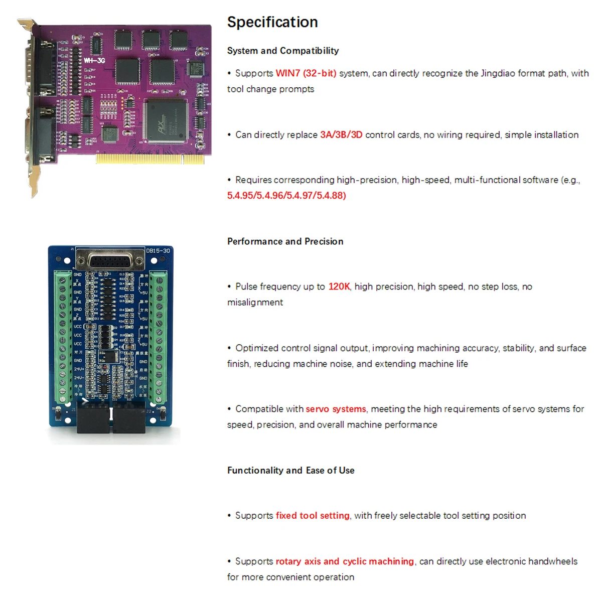 NC Studio 3G Motion Control Card 3 axis Control Card System PCIMC-3G And Electronic Handwheel For CNC Router Parts