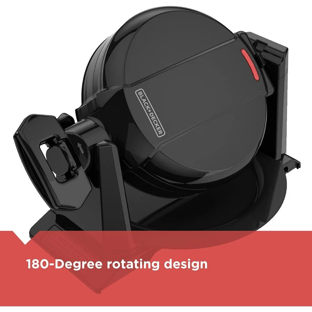 Macchina per waffle rotante, nera, WMD200B