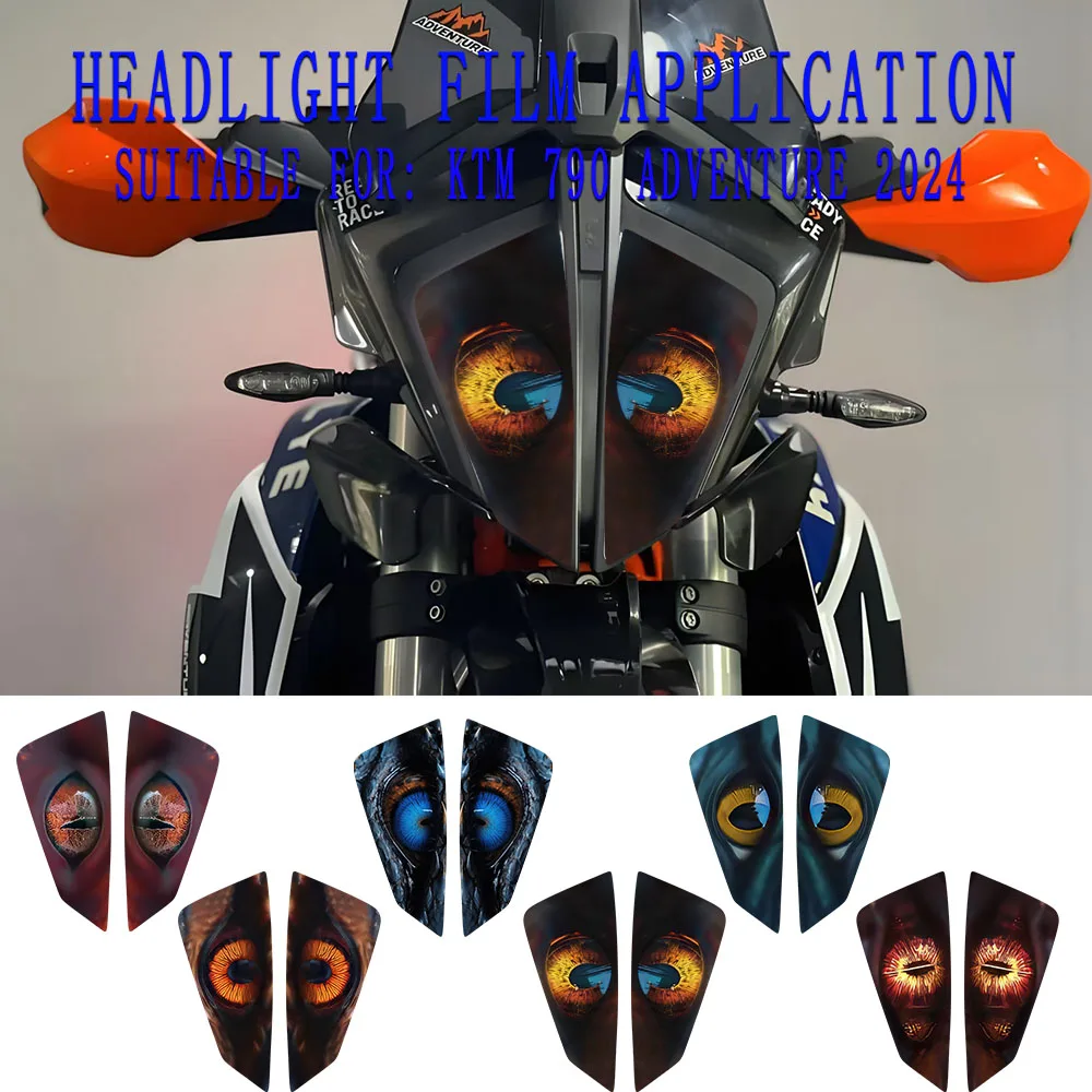 

Suitable for KTM Duke 390 2024 modified headlight protective film, headlight decorative sticker, headlight sticker