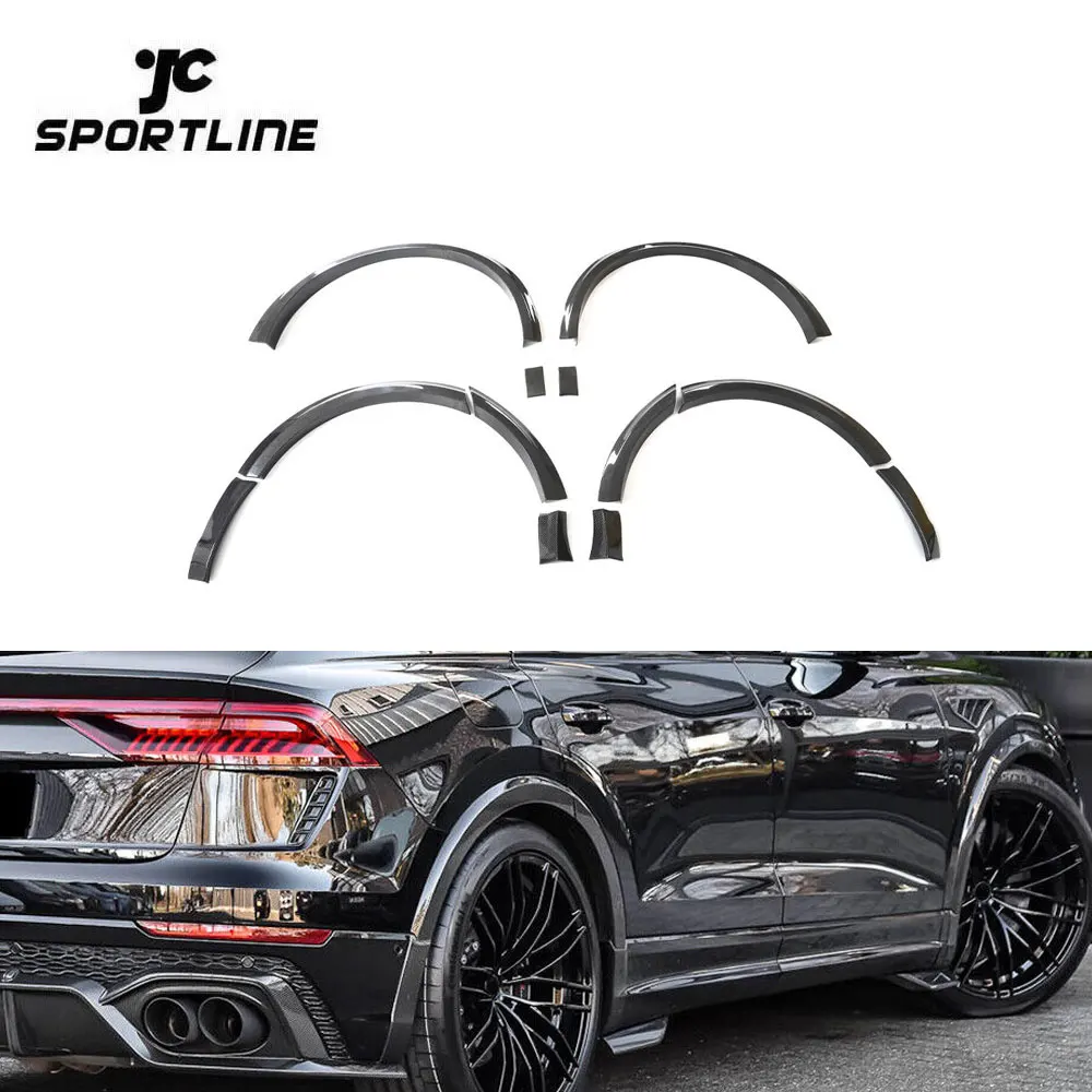 RSQ8 Carbon Fiber Car Fender Flare Wheel Archs For Audi RSQ8