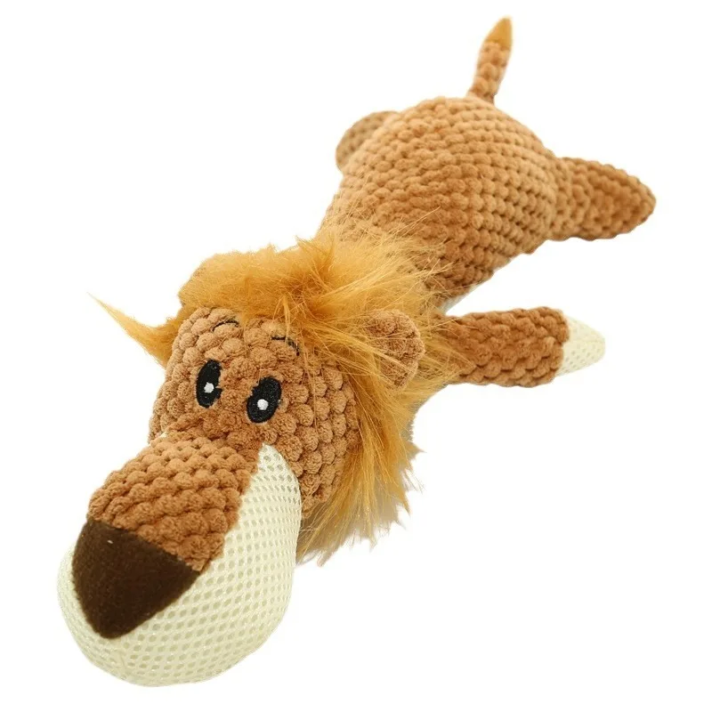 New Pet Dog Toy Plush Bite Resistant Soundy Animal Small Dog Toy Teeth Grinding Cleansing Decompression Interesting Pet Supplies image 6