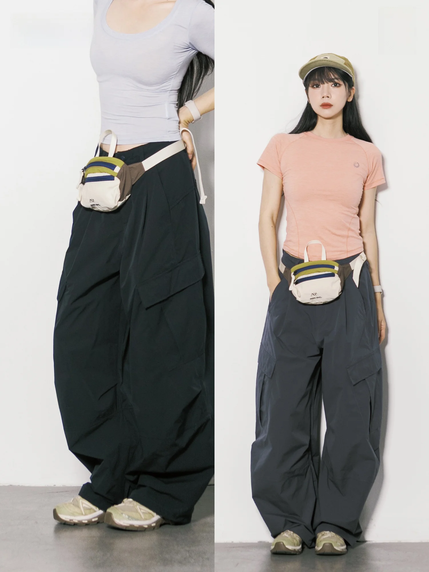 

Quick Dry Wide Leg Knife Work Trousers Outdoor Style Men Women Loose Fit Heavy Duty Pockets Water Resistant Casual Pants