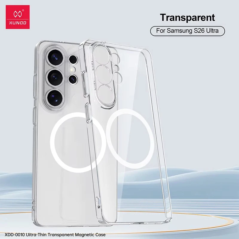 

Xundd Case For Samsung Galaxy S26 Ultra Magnetic Shockproof Ultra-thin PC Transparent Protection Phone Cover