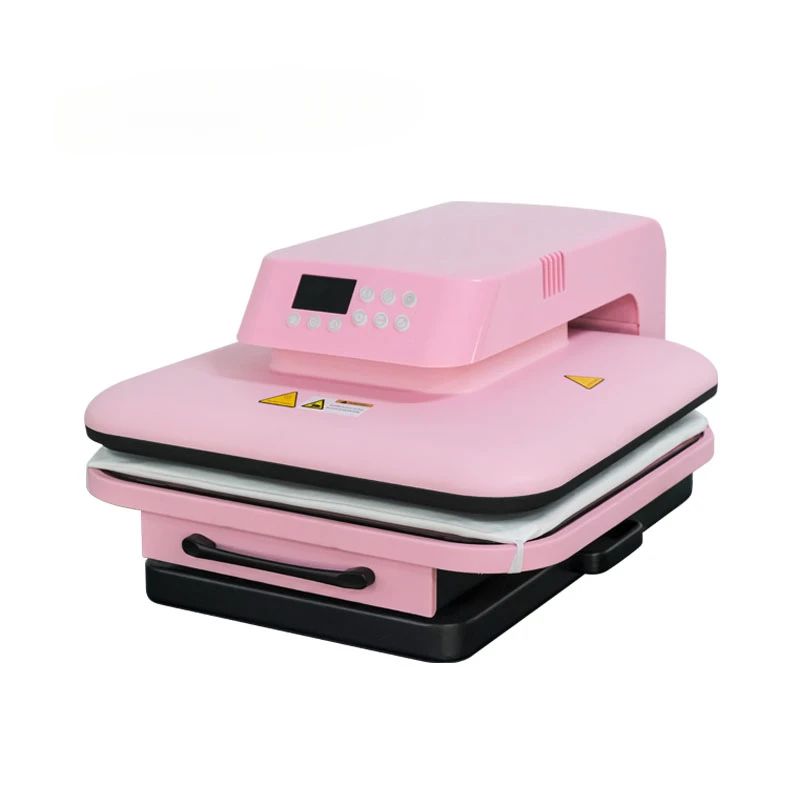 

Hot sale New Design 38*38 home use Dye Sublimation hot stamping or dtf transfer printing automatic Heat Press Machine electric