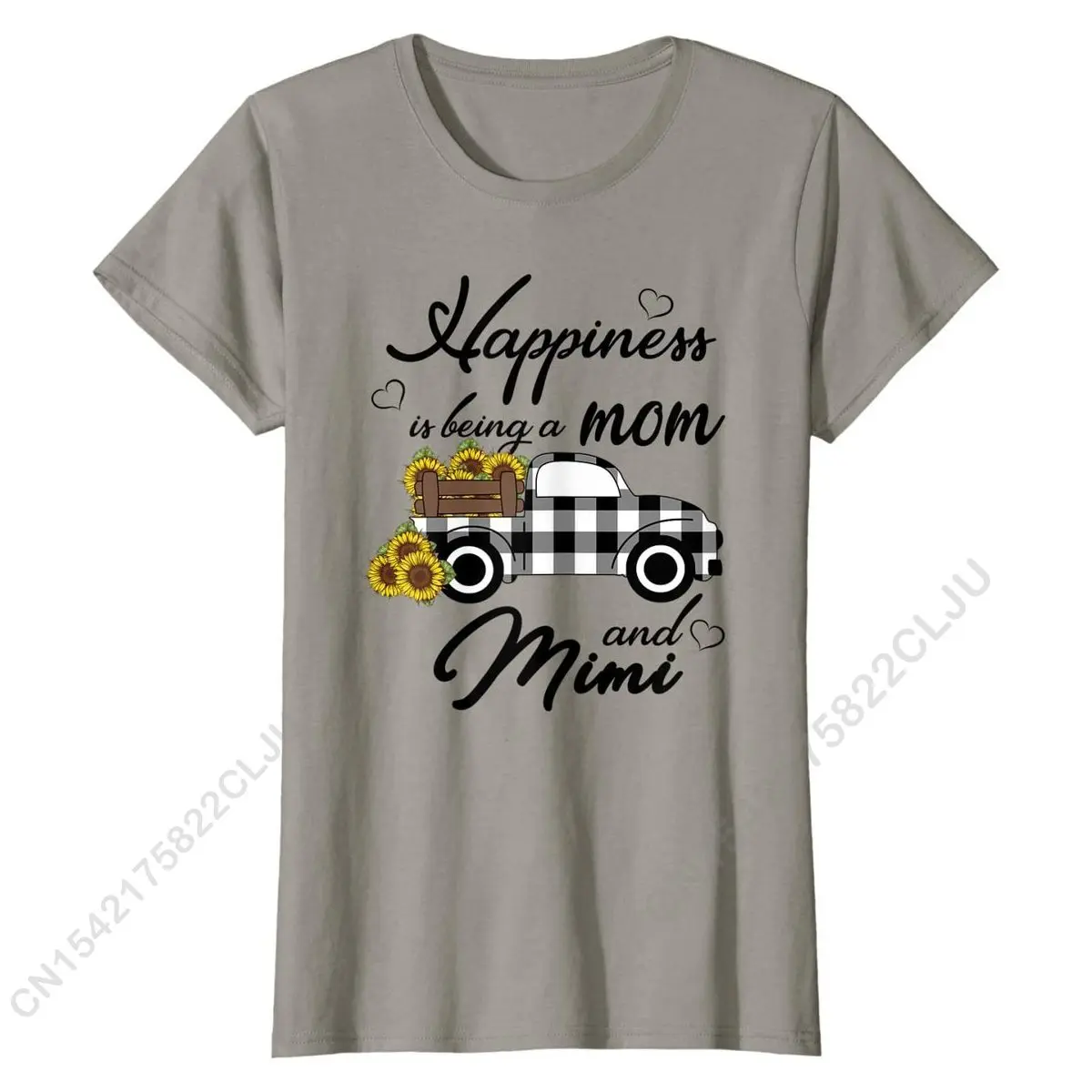 

Womens Sunflower Grandma Shirt Happiness Is Being A Mom And Mimi T-Shirt Cotton Classic Tops T Shirt Graphic Men's T Shirt Geek