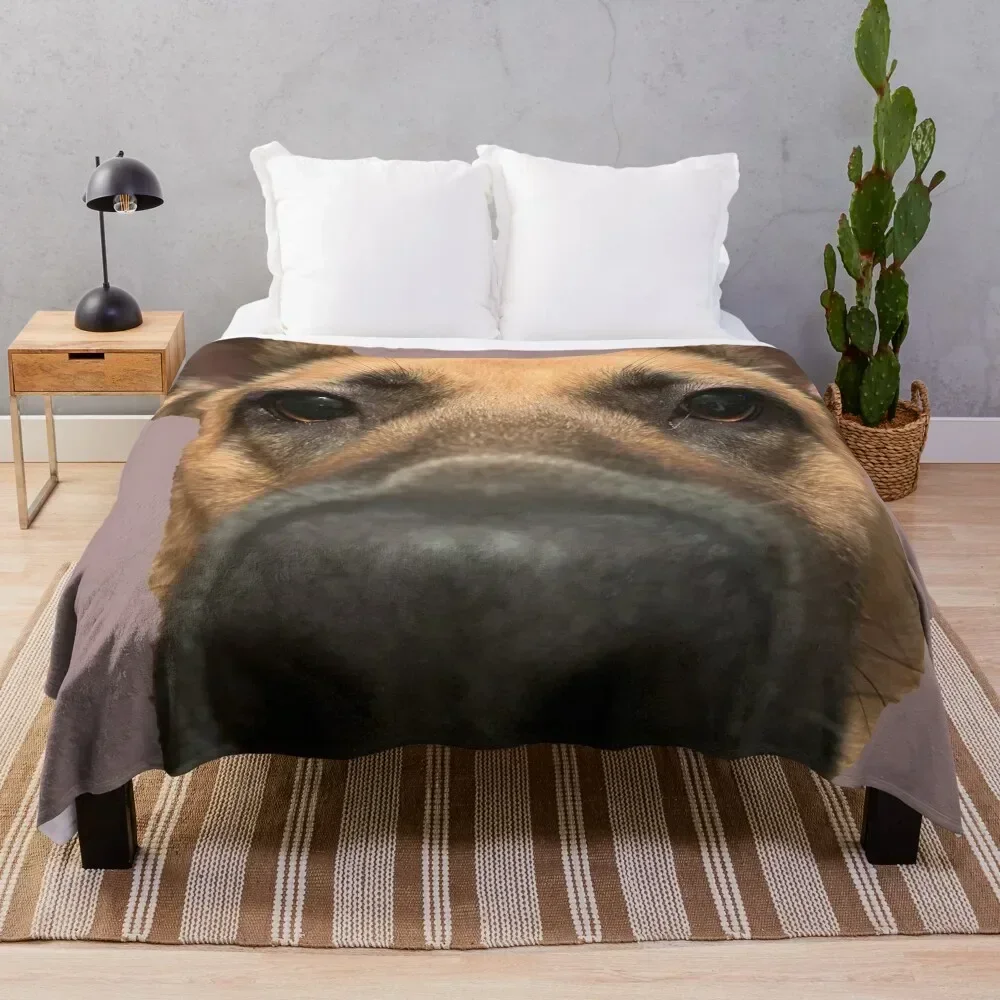 

German Shepherd Throw Blanket Multi Purpose Soft Warm Blanket for Home Travel
