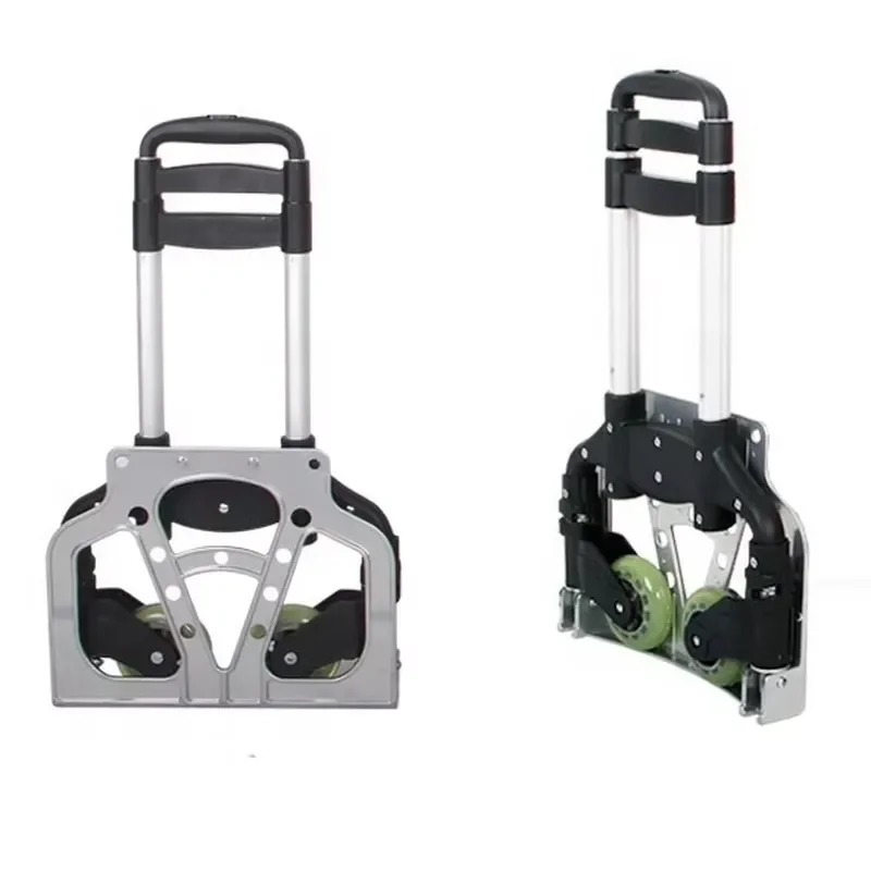 Lightweight Aluminum Folding Trolley Portable Luggage Cart for Easy Shopping Travel with 3 Year Warranty Durable Hand Truck