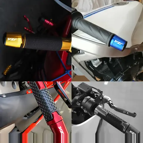 Motorcykelstyre Ändvikt Styrgrepp Cap Anti Vibration Silder Plugg För YZFR1 YZFR3 YZFR6 R125 YZF R25 R1M R1S R6S 10 best sales Yamaha R125 tillbehör - №8