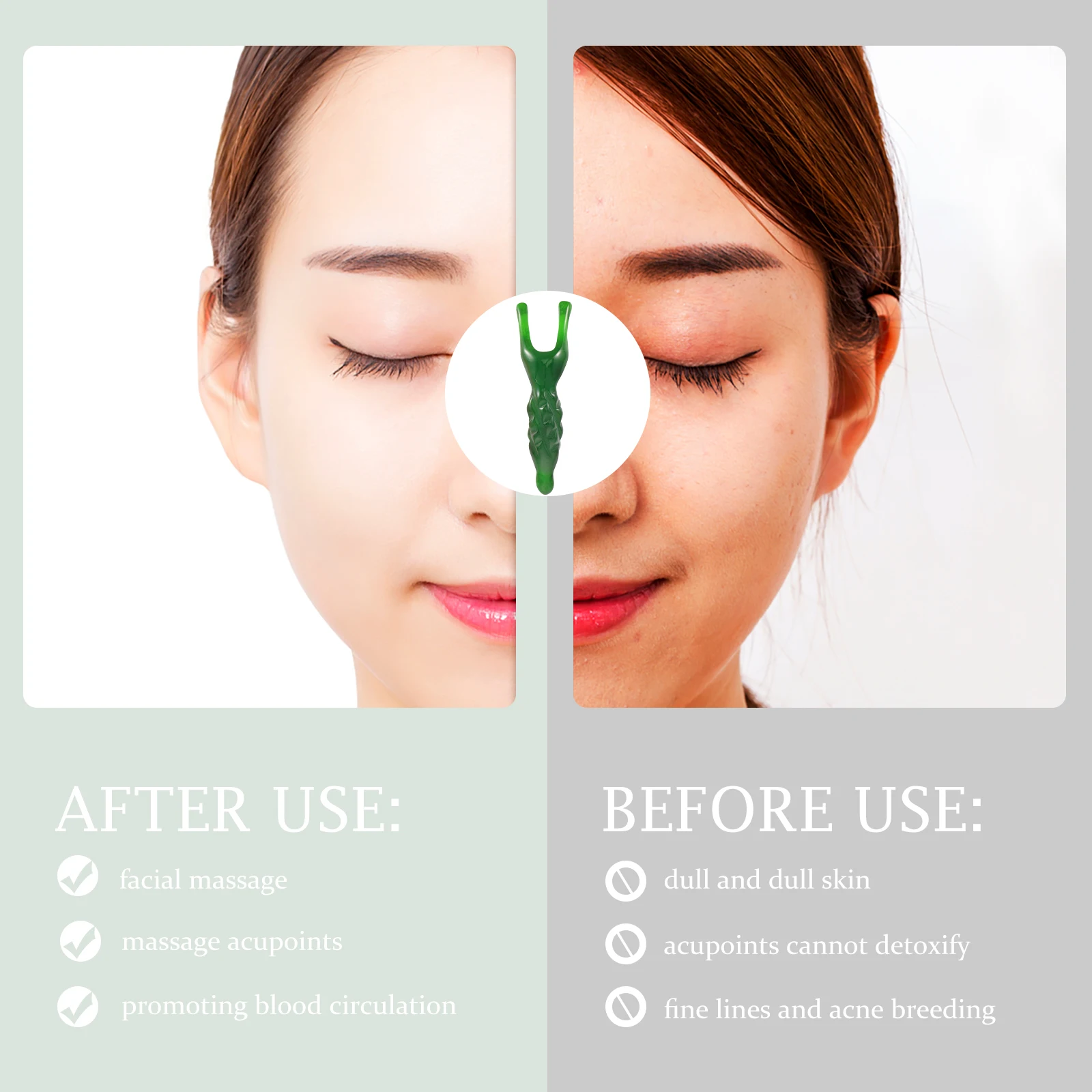 

2 шт., массажная доска Гуаша, смола, инструмент для тела и лица, салон для домашнего использования, здоровье, красота, мышечная палочка для соскабливания акупунктурных точек